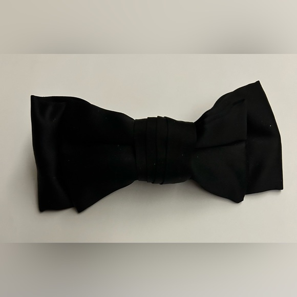 New French Clip Talbots Barrette Black Bow made in France - Picture 4 of 16